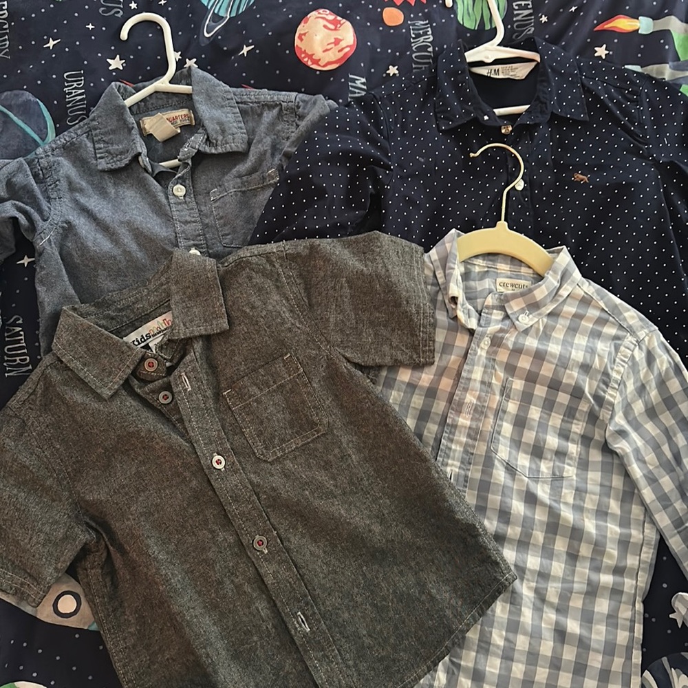Bundle of 4 boys’ button downs